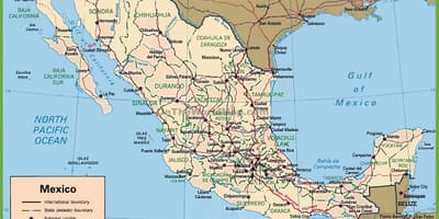 Мексико на картата