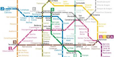 Схема на метрото в Мексико